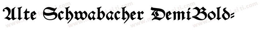 Alte Schwabacher DemiBold字体转换